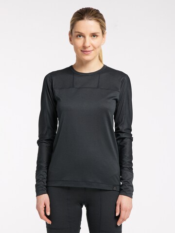 Haglöfs Base Layer 'Natural Blend Tech' in Schwarz: predná strana