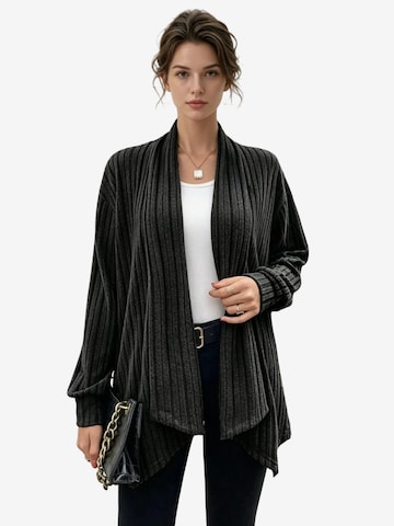 Yesfashion Kardigan w kolorze czarny: przód