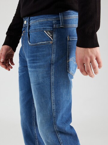 REPLAY Slimfit Jeans 'ANBASS' in Blauw