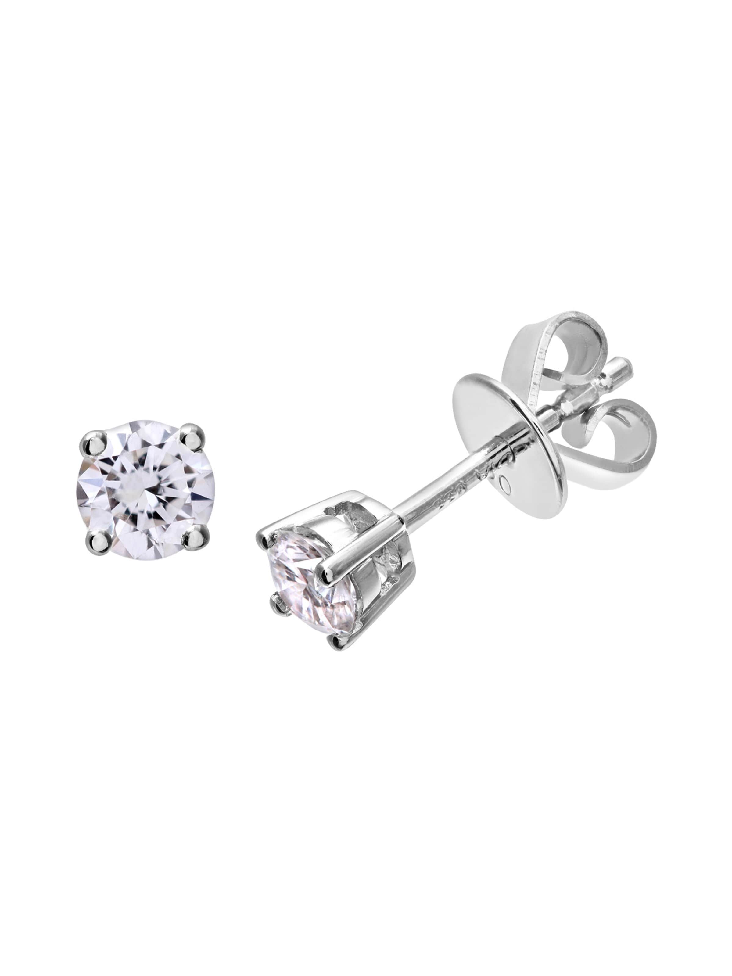 DIAMANT LETERNEL Earrings in Silver: front