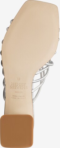 Henry Stevens Strap Sandals 'Harper SOS50' in Silver