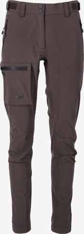 Whistler Regular Outdoor Pants 'Seymour' in Brown: front