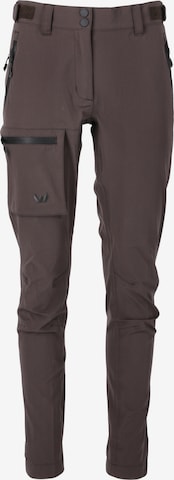 Whistler Regular Outdoor Pants 'Seymour' in Brown: front