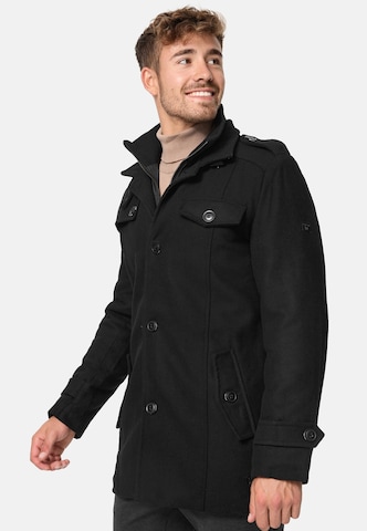 INDICODE JEANS Between-Seasons Coat 'Brandon' in Black