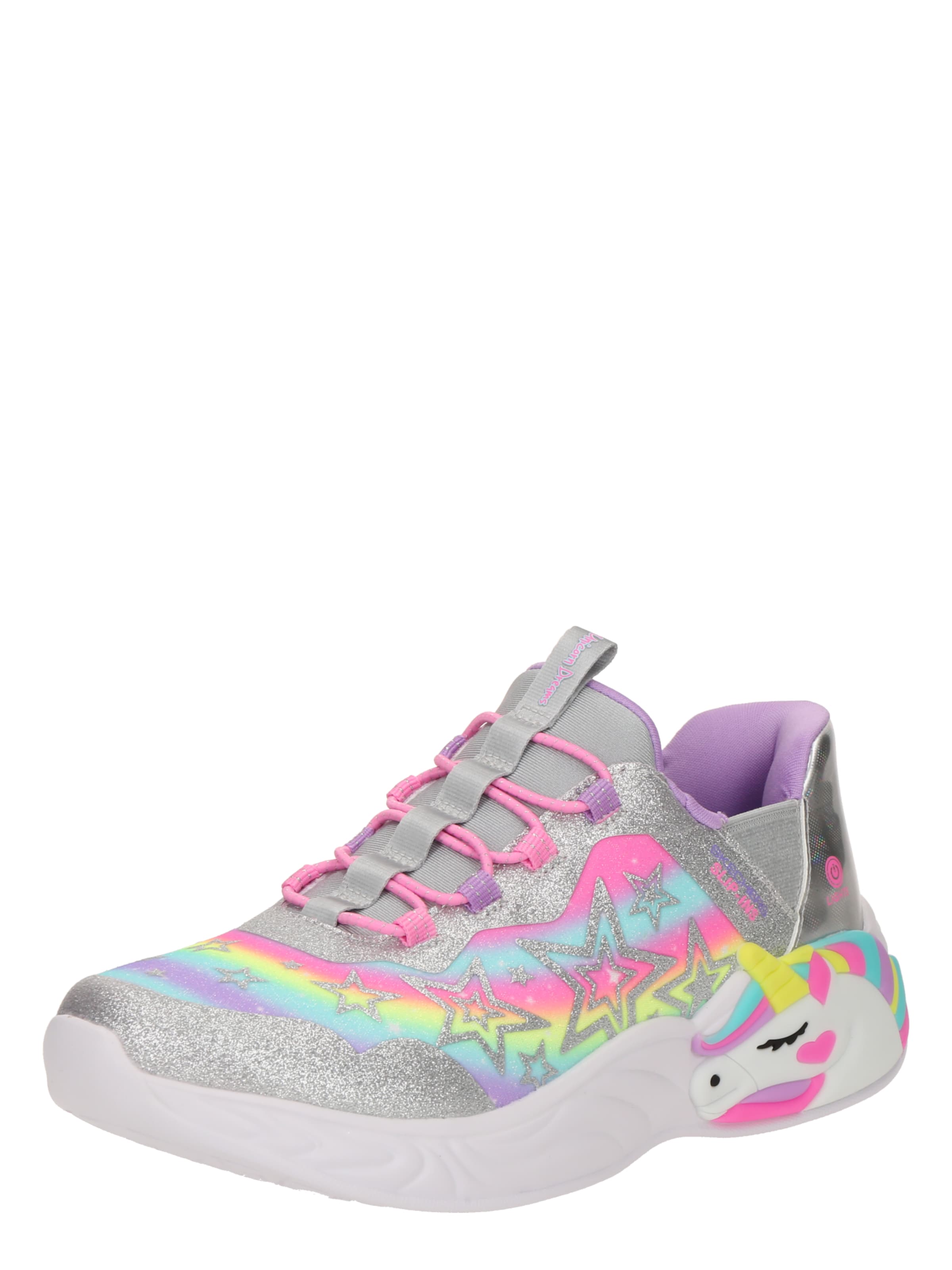 SKECHERS Sneakers 'UNICORN DREAMS - STARRY LITE' i sølv: forside