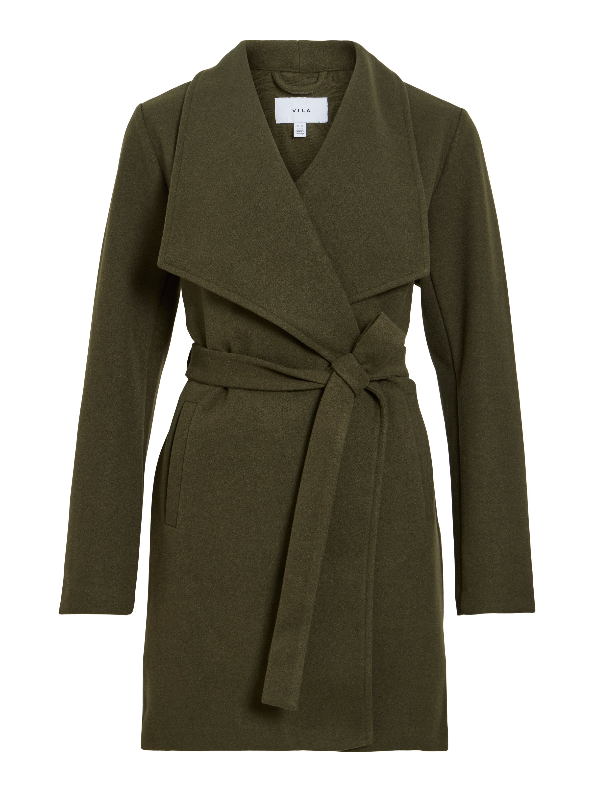VILA Between-seasons coat 'VICOOLEY' in Green: front