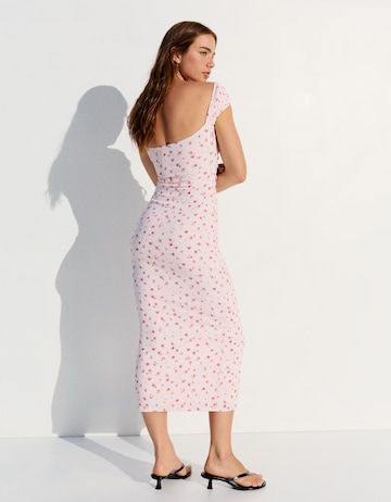 Bershka Poletna obleka | roza barva