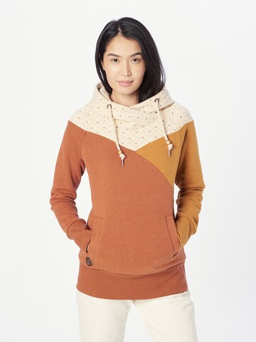 Ragwear Sweatshirt in Brown: front