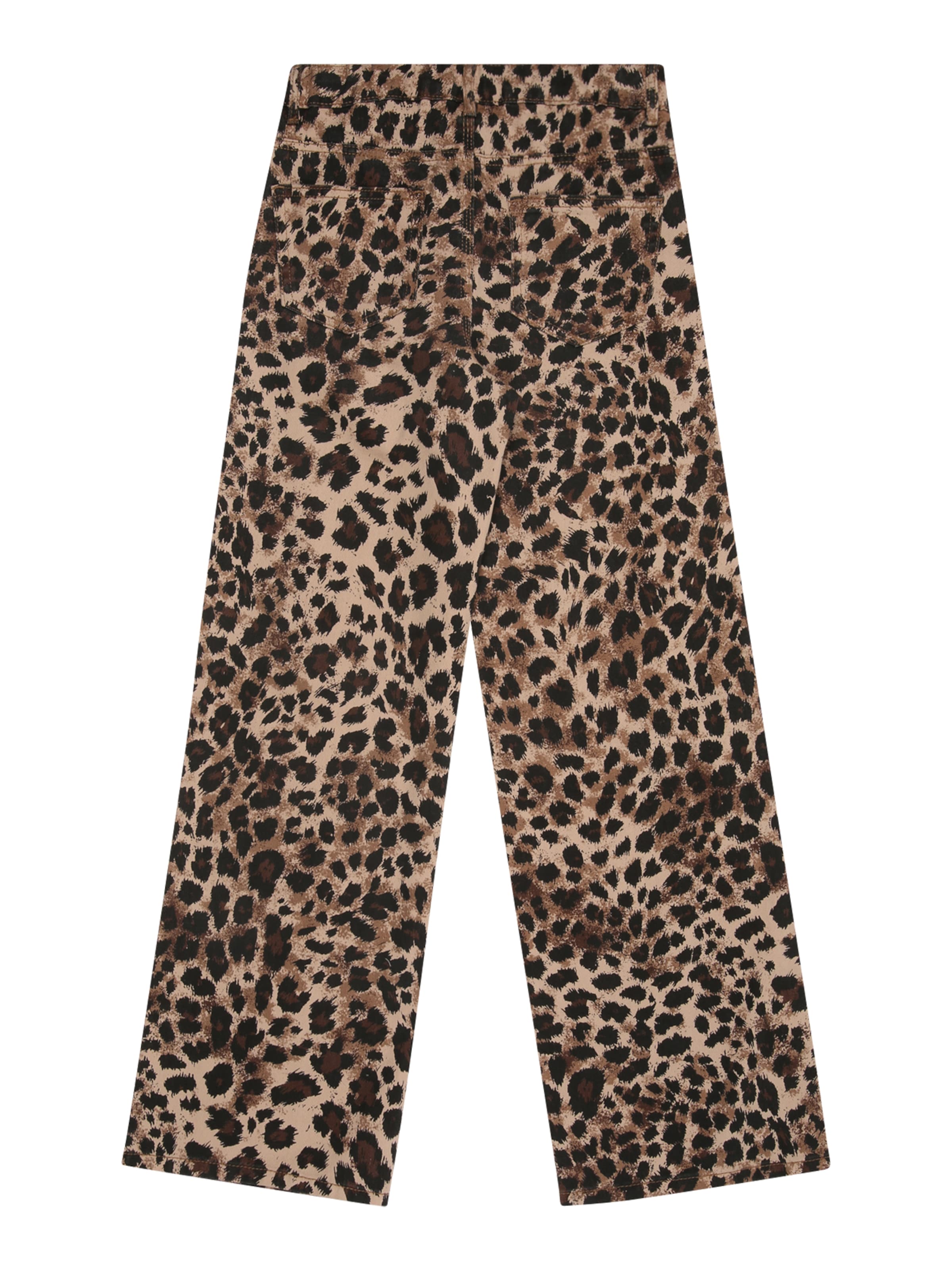 ONLY GIRLS Szeroka nogawka Spodnie 'KOGGianna-Madison' w kolorze brązowy