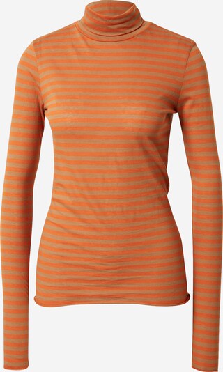 ARMEDANGELS Shirt 'MALENA' in dunkelbeige / orange, Produktansicht