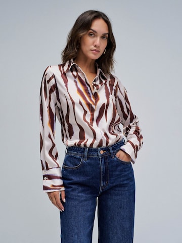 Salsa Jeans Blouse in Beige: front