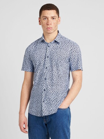 BOSS Regular fit Button Up Shirt 'ROAN' in Blue: front