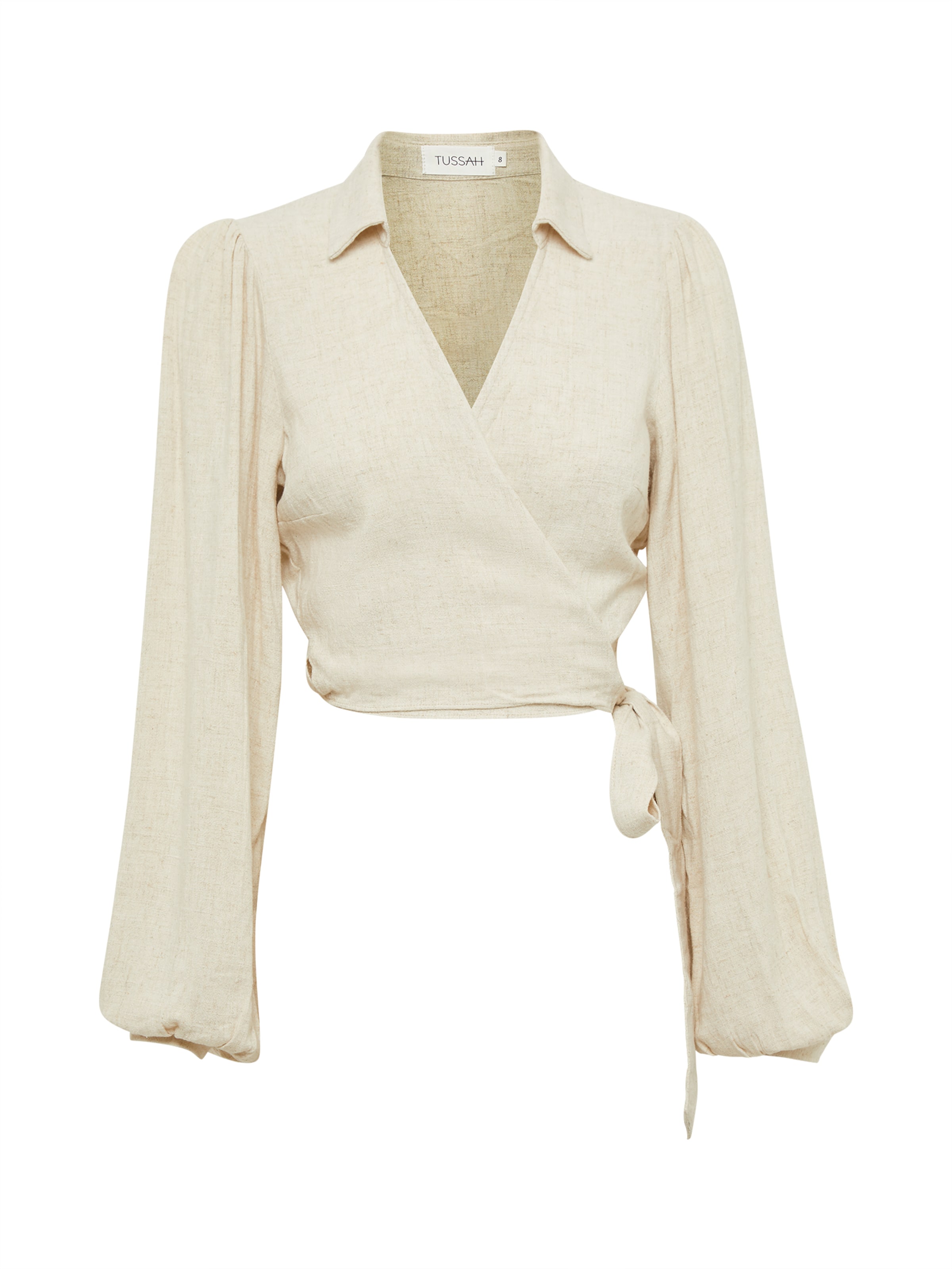 Tussah Blouse 'Dinah' in de kleur Crème, Productweergave