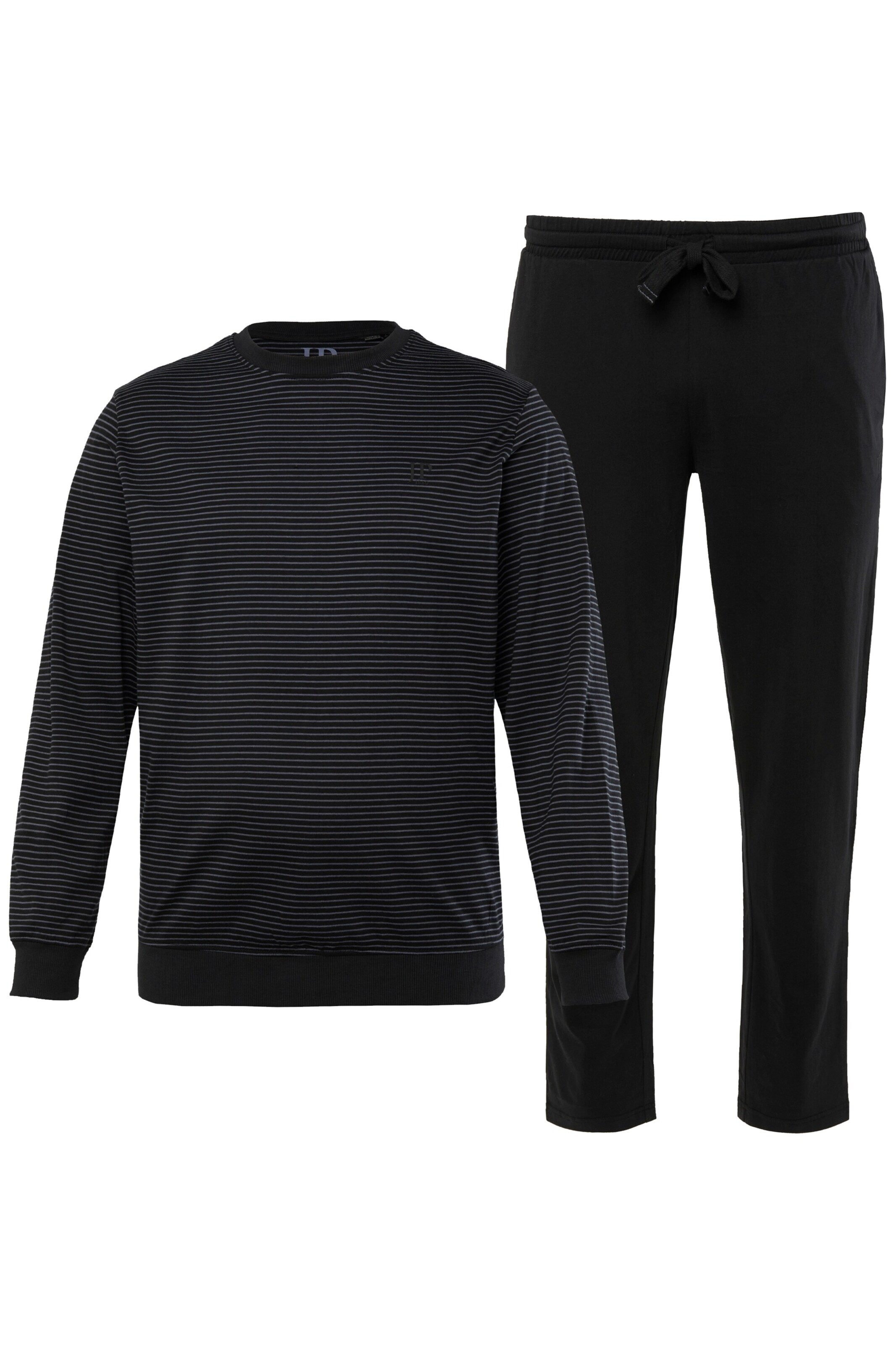 JP1880 Pyjama lang in Zwart: voorkant