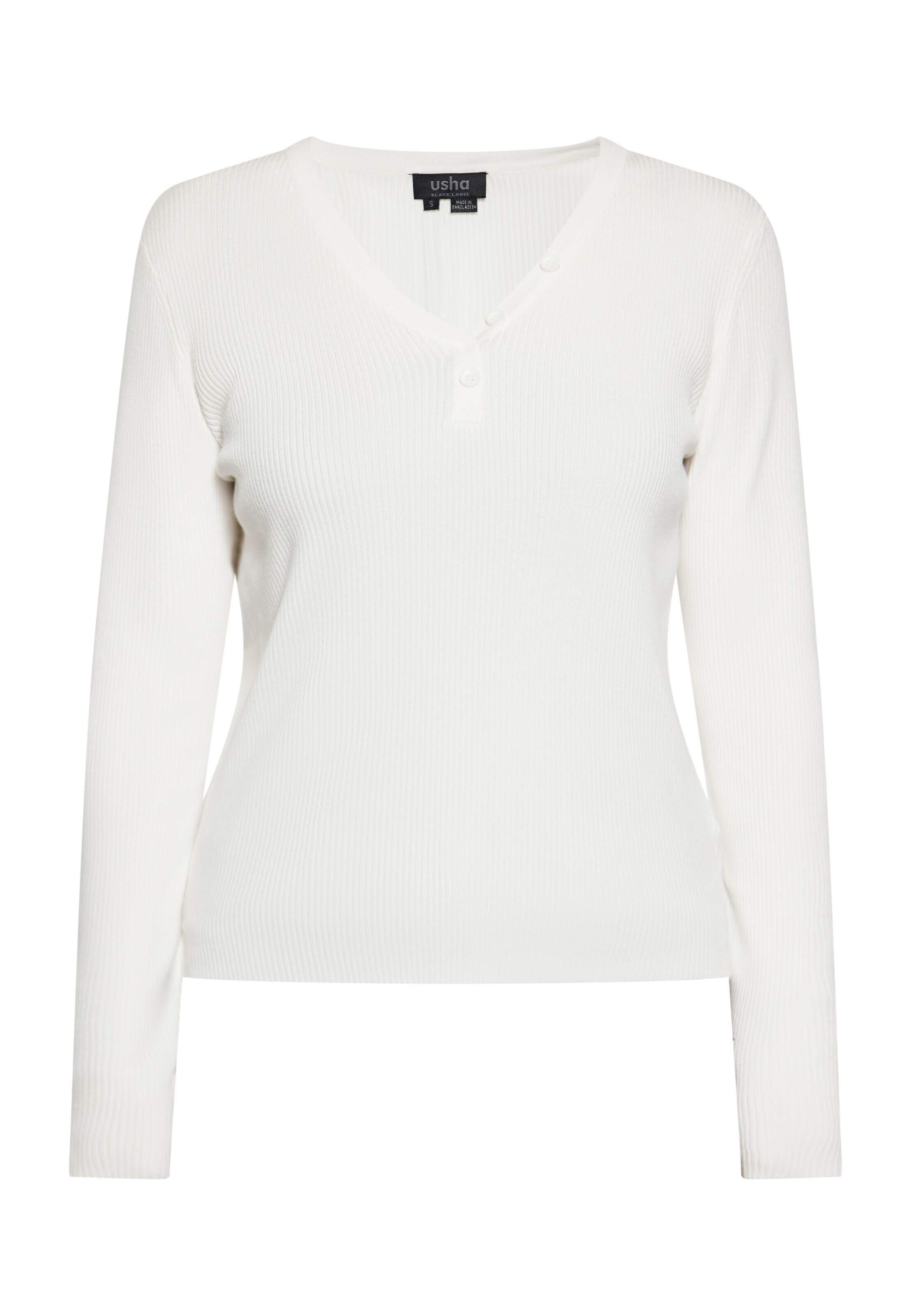 Pull-over usha BLACK LABEL en blanc : devant