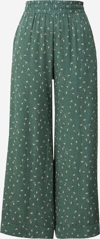 Wide leg Pantaloni 'Cherry' de la mazine pe verde: față