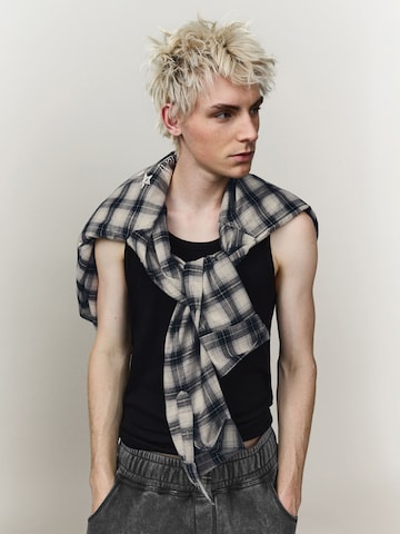 Bershka Regular fit Srajca | siva barva