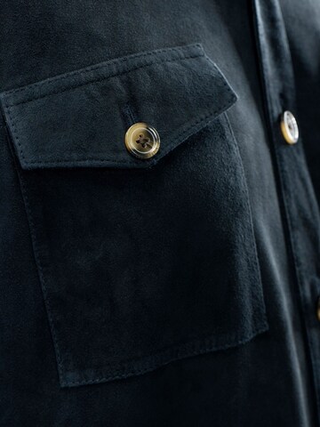 18N62 Regular fit Button Up Shirt 'NEFran' in Blue