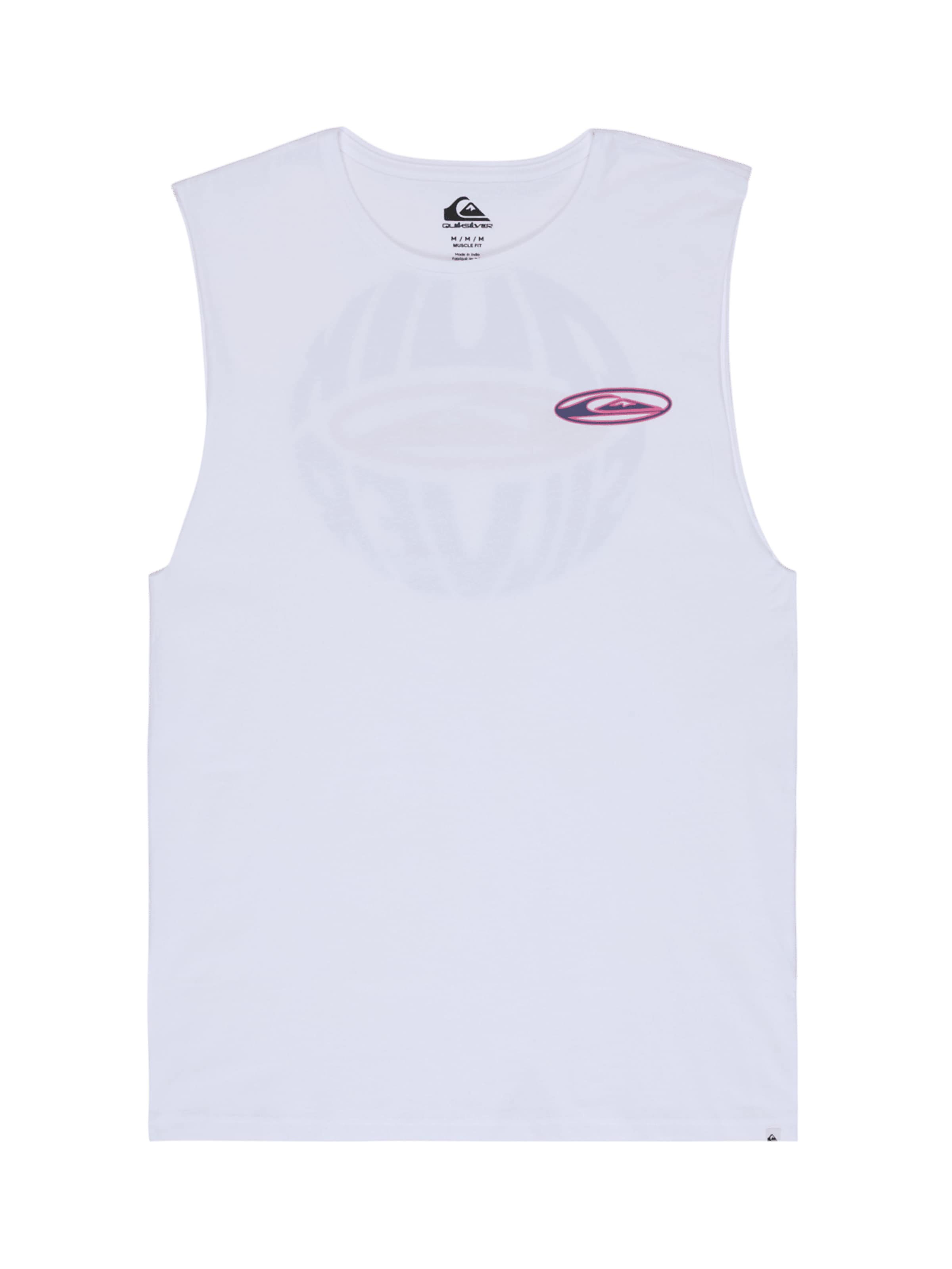 QUIKSILVER Performance Shirt 'EV Quikglobe Muscle' in White: front