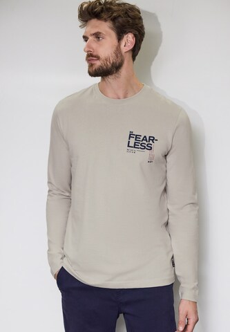 Street One MEN Shirt in Beige: front