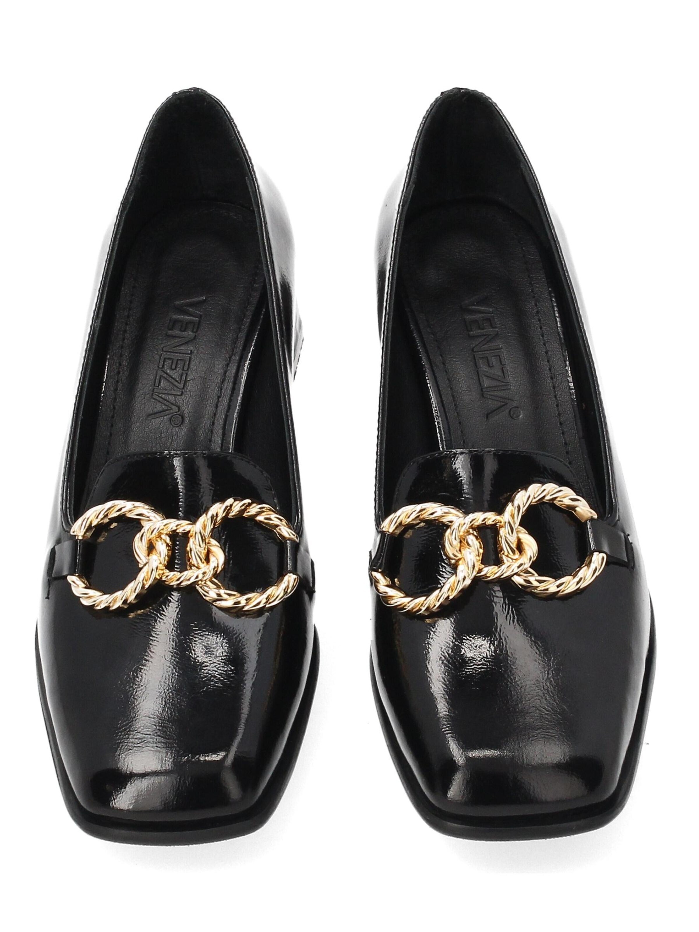 VENEZIA Moccasin in Black