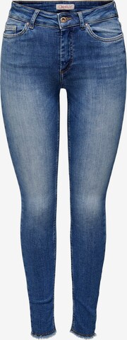 Skinny Jean 'Blush' ONLY en bleu : devant