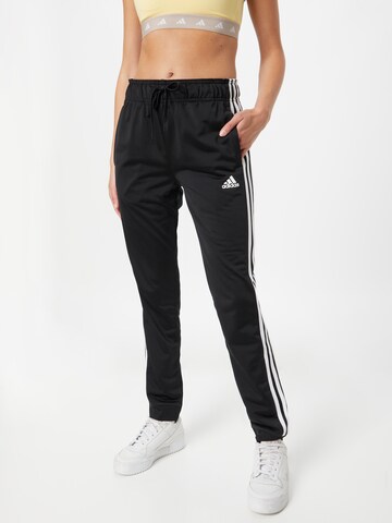 ADIDAS SPORTSWEAR Regular Workout Pants 'Primegreen Essentials' in Black: front