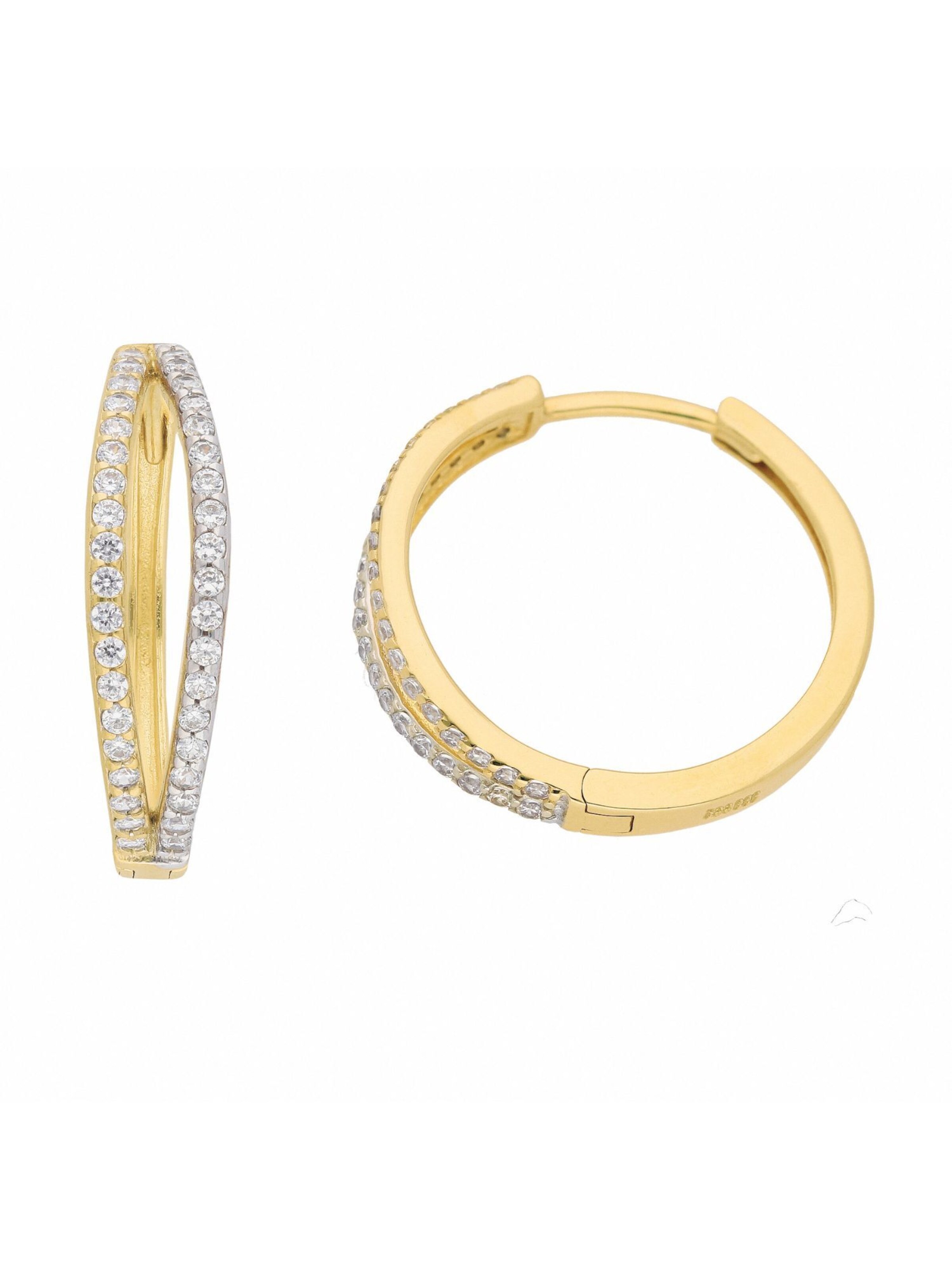 Adelia´s Ohrringe in Gold: Vorderseite