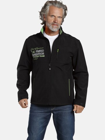 Jan Vanderstorm Weatherproof jacket ' Teemu ' in Black: front