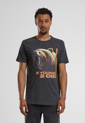 Mister Tee Shirt '2 Young 2 Die' in Grau