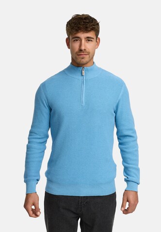 INDICODE JEANS Sweater ' Bull ' in Blue: front