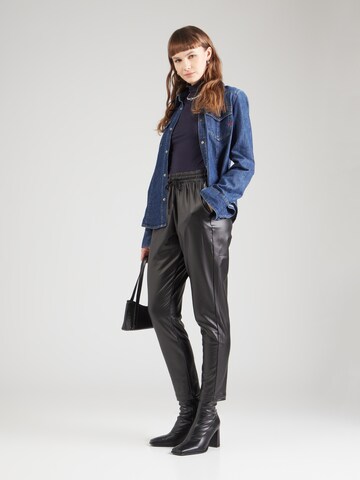 QS Tapered Broek in Zwart