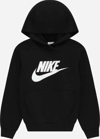 Nike Sportswear Sweatshirt 'Club FLC' in Black: front