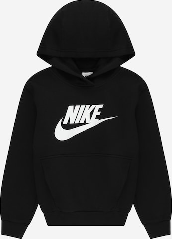 Nike Sportswear Sweatshirt 'Club FLC' in Schwarz: predná strana