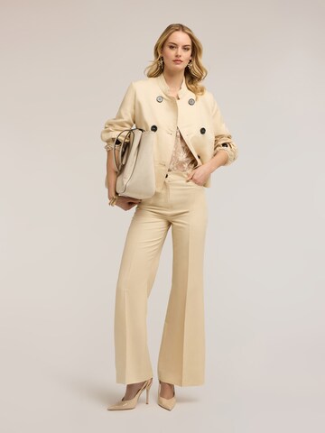 MOTIVI Flared Broek in Beige