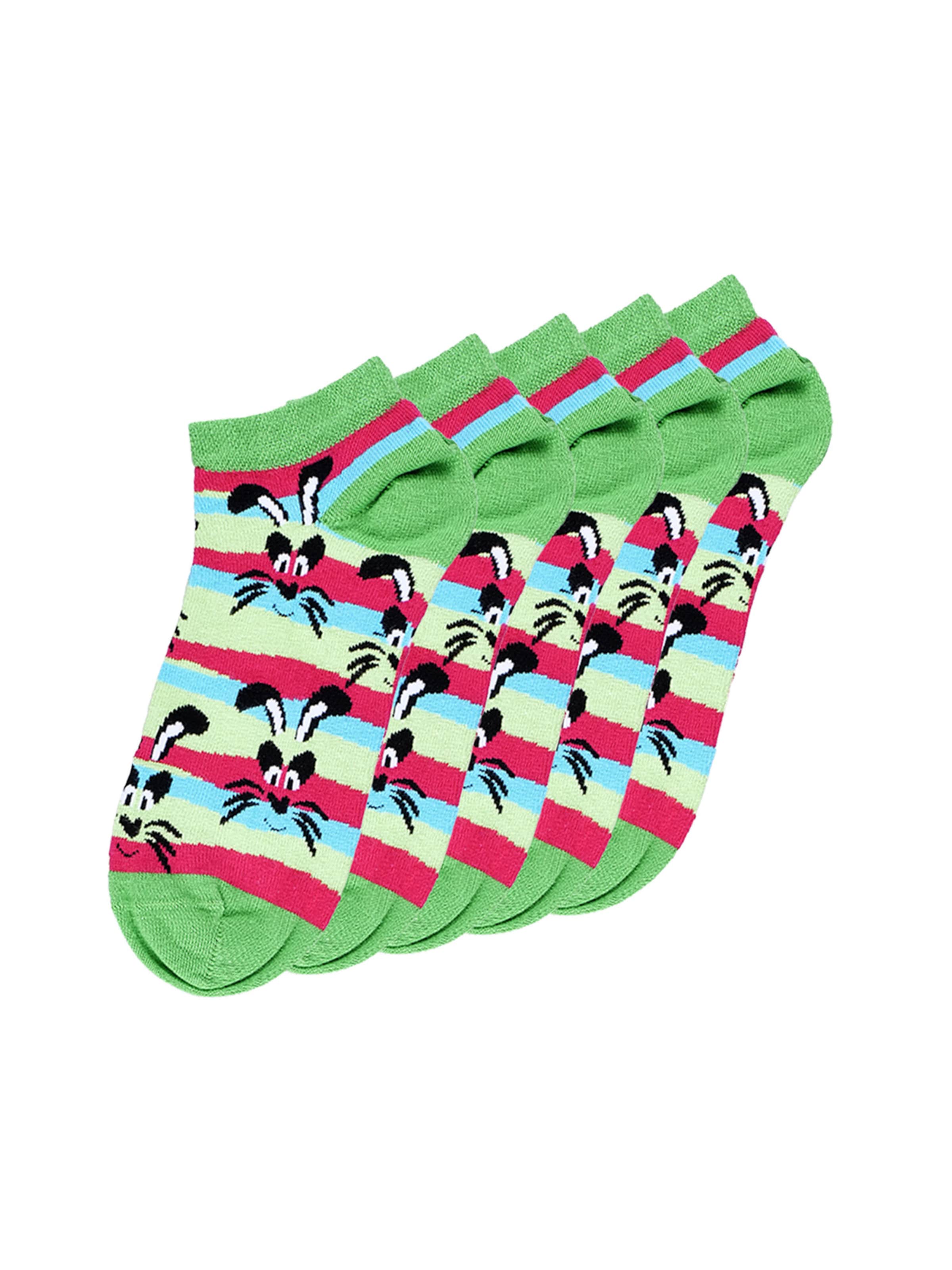 UNABUX Socks in Light blue / Green / Pink / Black / White, Item view