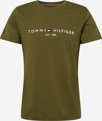 Marškinėliai iš TOMMY HILFIGER, spalva – tamsiai mėlyna / alyvuogių spalva / raudona / balta, Prekių apžvalga