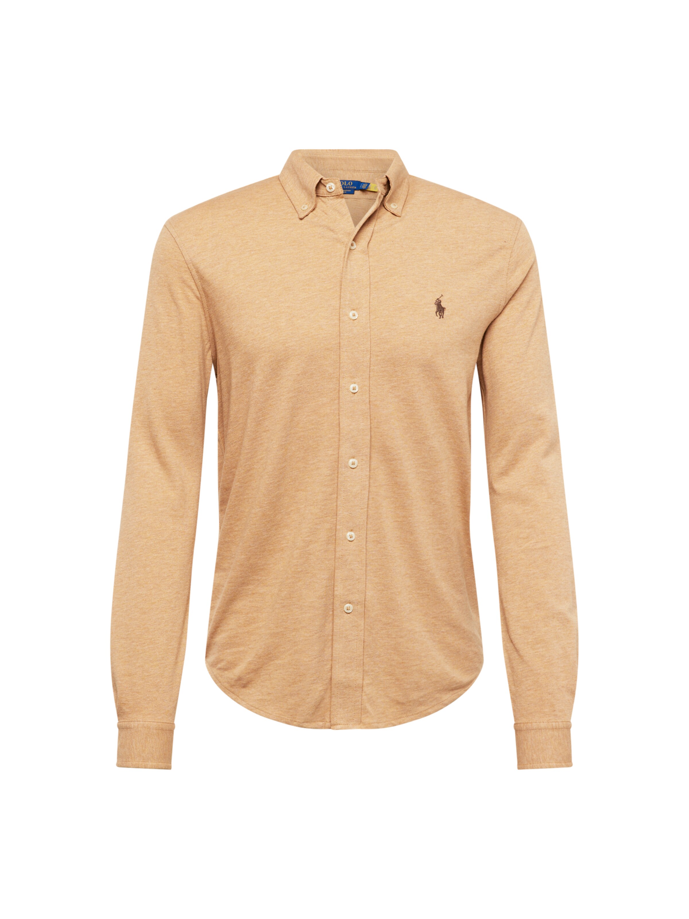 Polo Ralph Lauren Regular fit Overhemd in Beige: voorkant