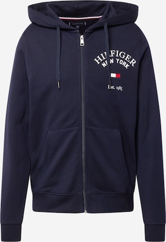 Giacca di felpa 'Varsity Arched' di TOMMY HILFIGER in blu: frontale