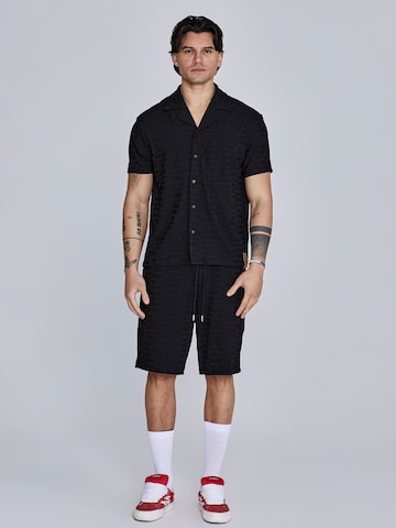 SikSilk Comfort fit Overhemd in Zwart
