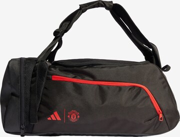 ADIDAS PERFORMANCE Sports Bag ' Manchester United ' in Black: front