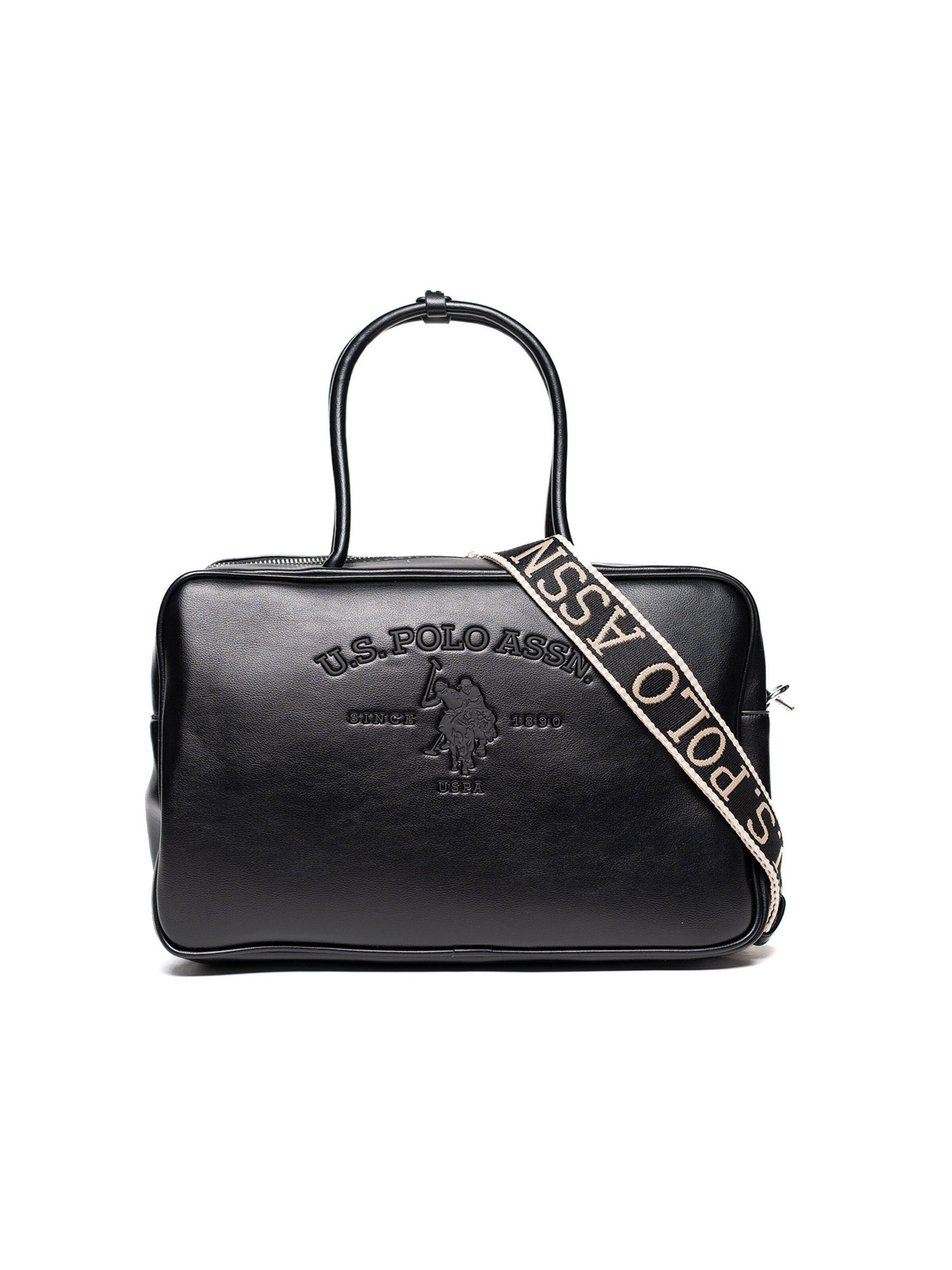 Borsa a mano di U.S. POLO ASSN. in nero: frontale