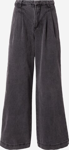 Wide leg Jeans con pieghe di Warehouse in nero: frontale