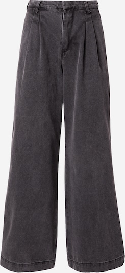 Pantaloni cu cute Warehouse pe negru denim, Vizualizare produs