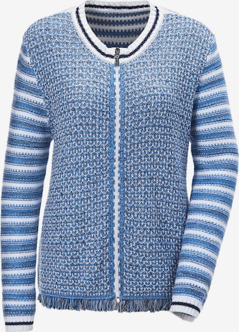 Goldner Strickjacke in Blau: predná strana