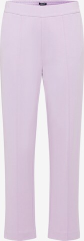 Olsen Slim fit Pleat-Front Pants in Purple: front