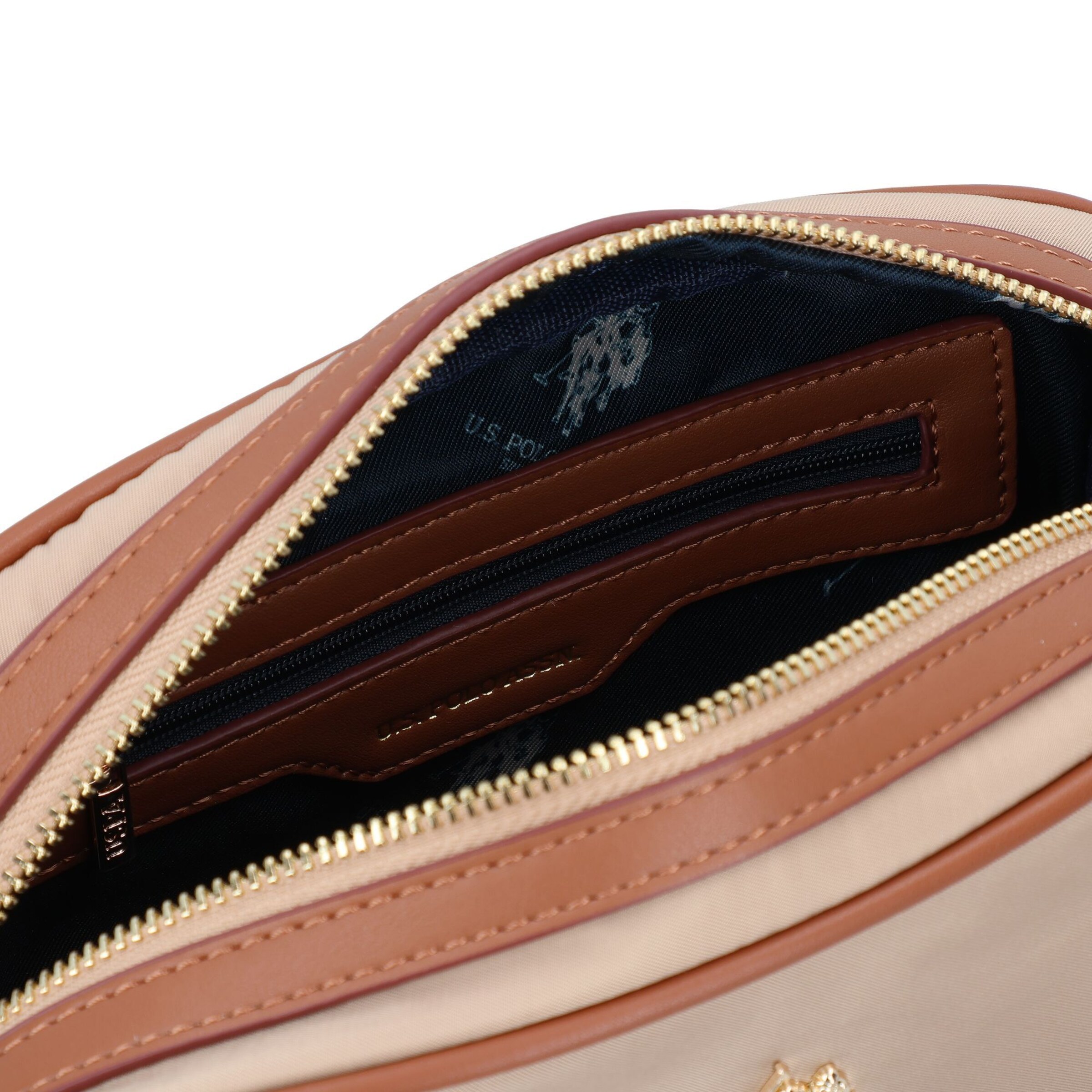 U.S. POLO ASSN. Umhängetasche 'Houston' in Beige