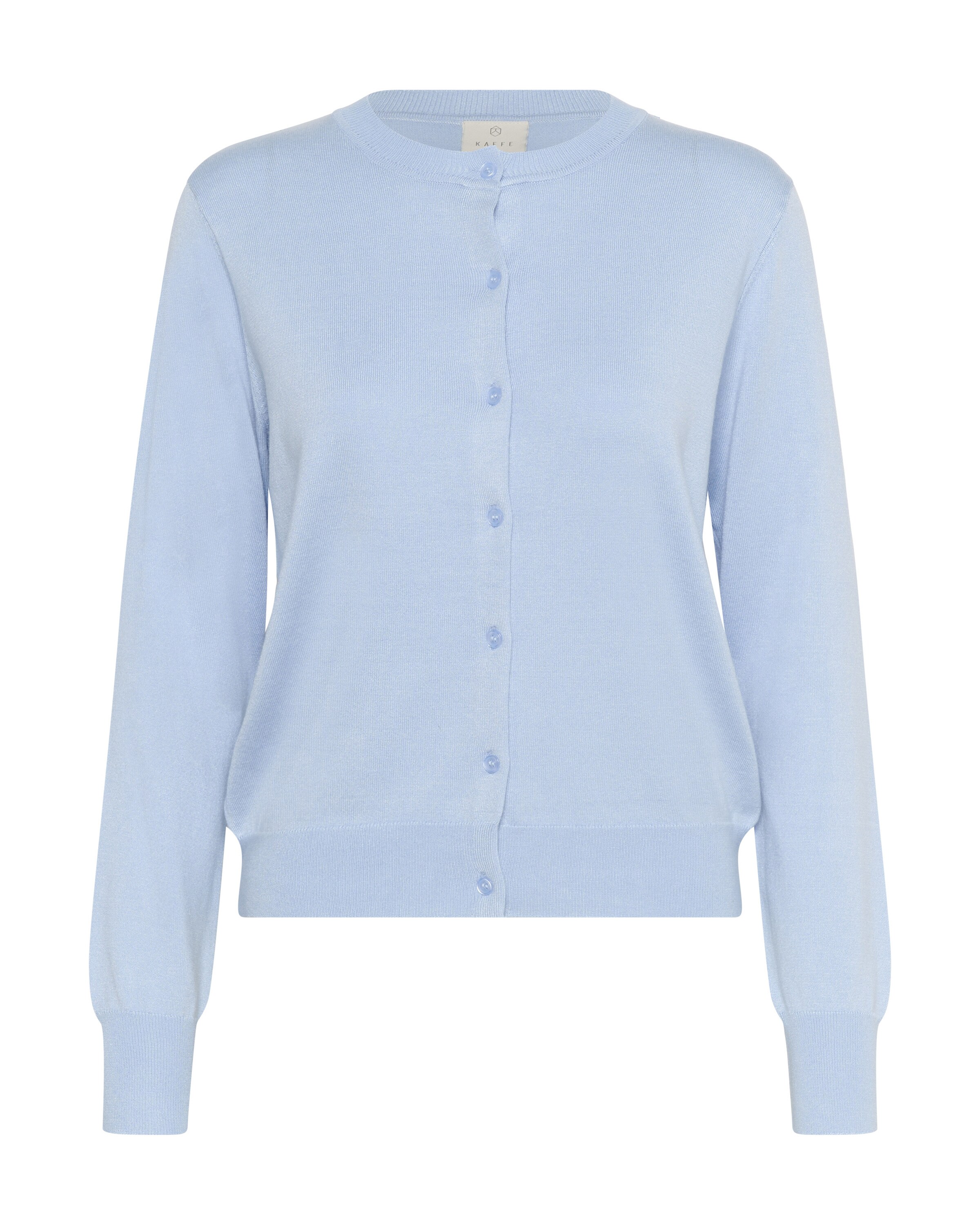 Kaffe Knit Cardigan 'Lizza' in Blue: front