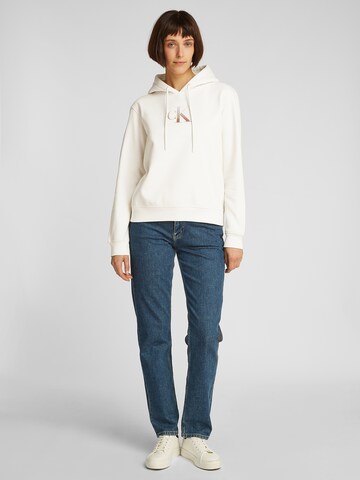 Calvin Klein Jeans Sweatshirt in Weiß