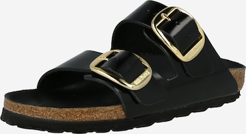 Zoccoletto 'Arizona Big Buckle' di BIRKENSTOCK in nero: frontale